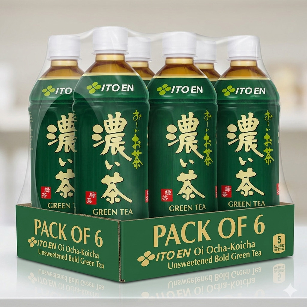 ITO EN Bold Green Tea Ready to Drink Beverage 6 Pack Bottled Tea