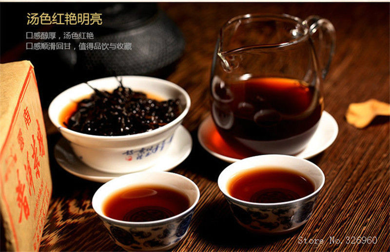 Natural Ripe Pu-erh Tea Brick 100g China Herbal Black Tea
