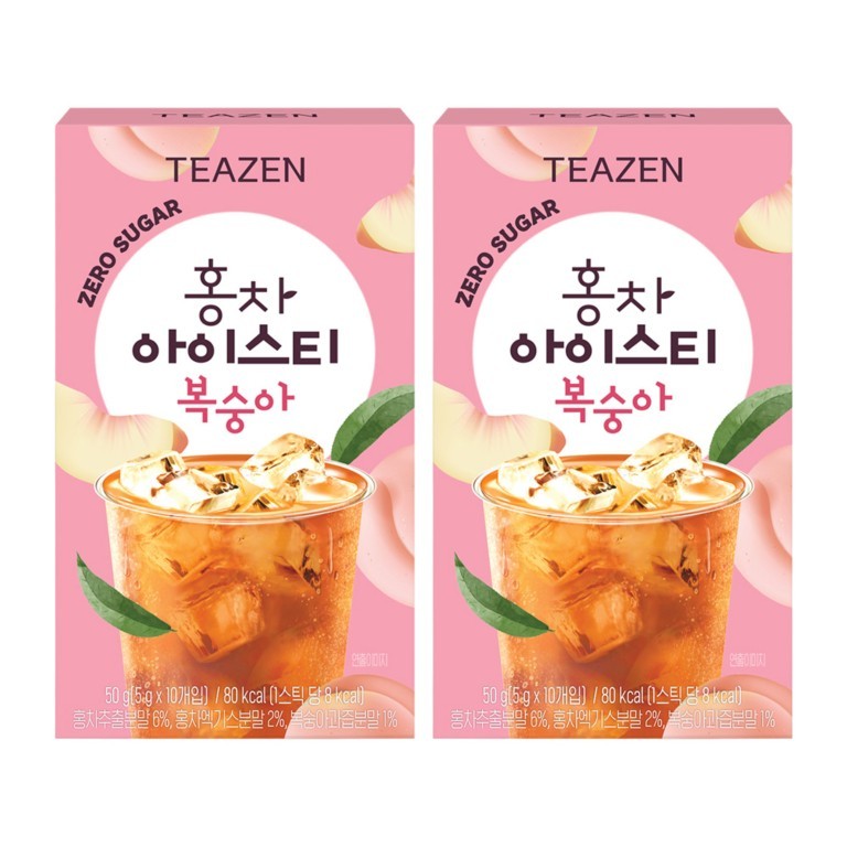 Teazen Kombucha Zero Sugar Iced Black Tea 5g x 10sticks 2BOX K-Drink