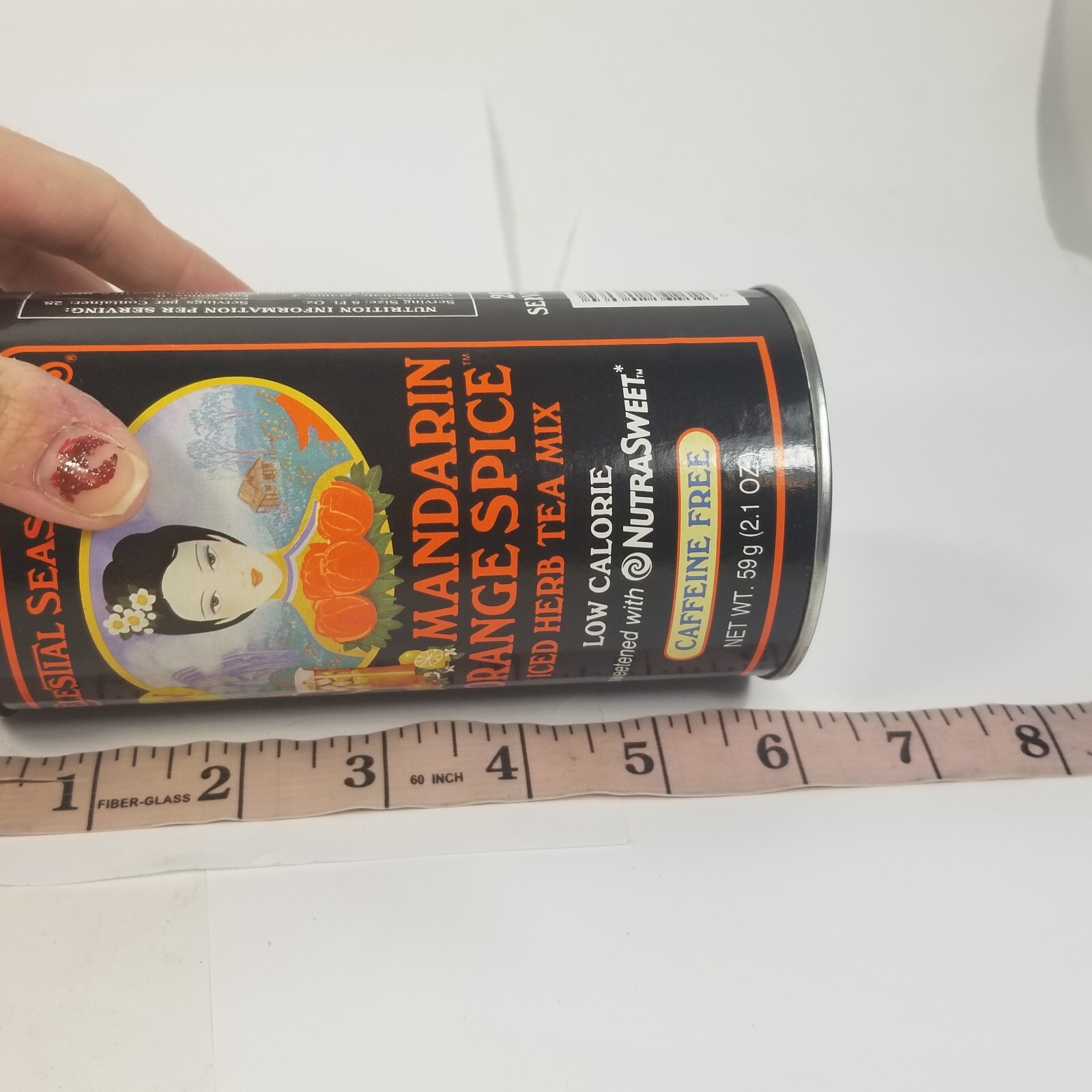 Vintage Celestial Seasonings Mandarin Orange Spice Iced Herb Tea Mix 1984 1980s