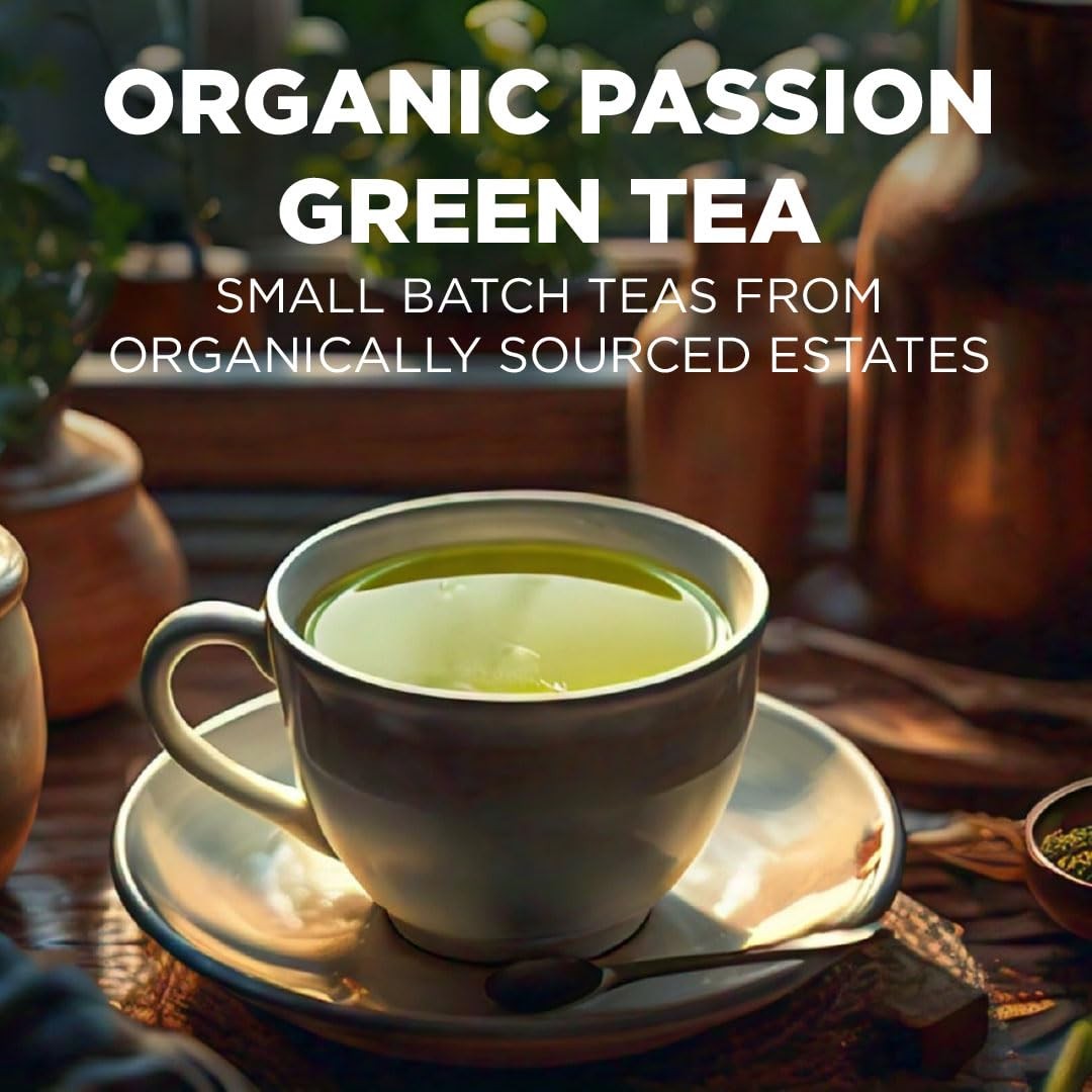 Maud’s Organic Passion Green Tea Pods, 24 ct, Recyclable 24 Count (Pack of 1)