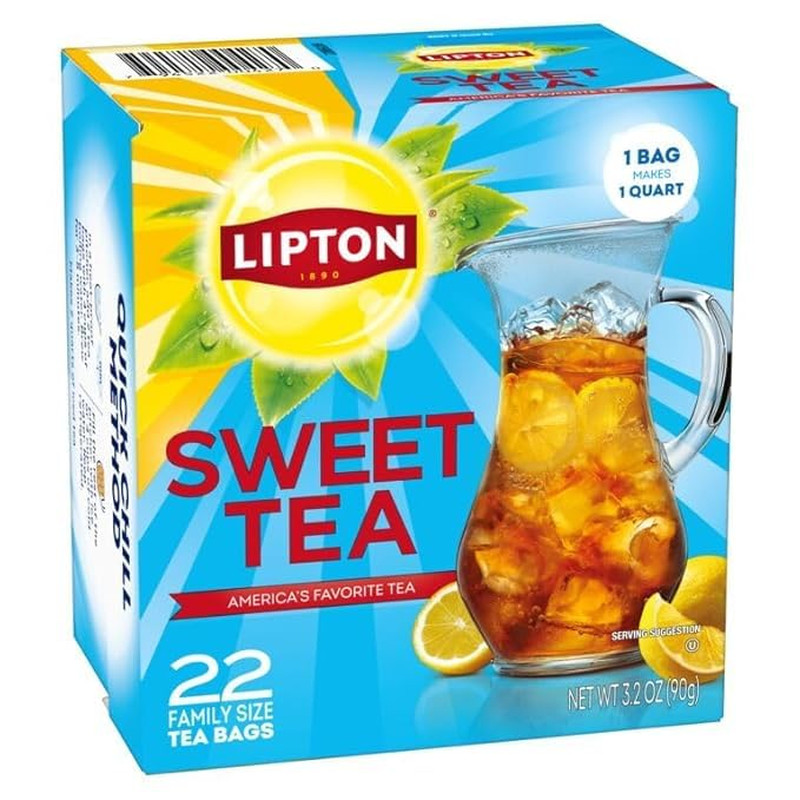 Lipton Southern Sweet Iced Tea Bags, Family Size Zero Calories, 132 Total Bags (