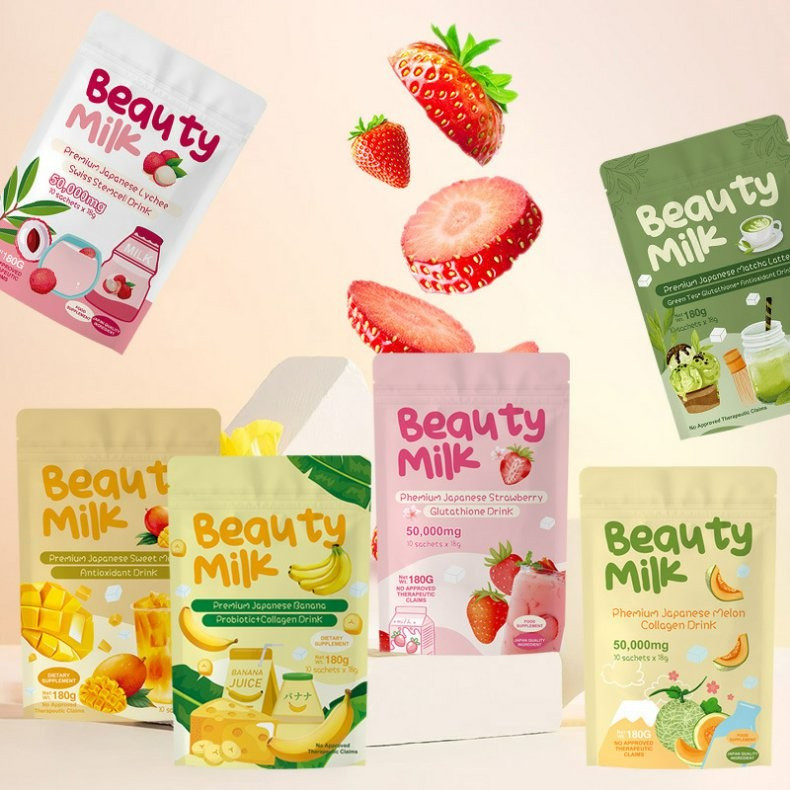Beauty Milk Collagen Premium Japanese Powdered Antioxidant Drink 180g 10 Bag