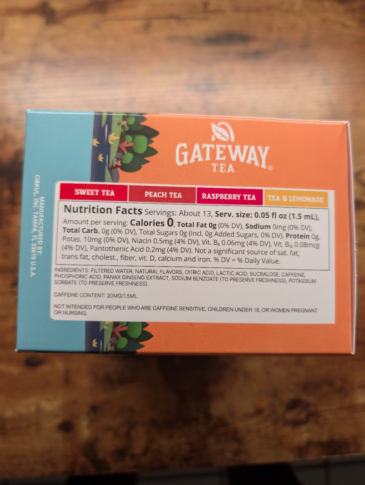 Cirkul Gateway Tea Variety Pack 8 Drink Mix Cartridges Exp 10/2027 New