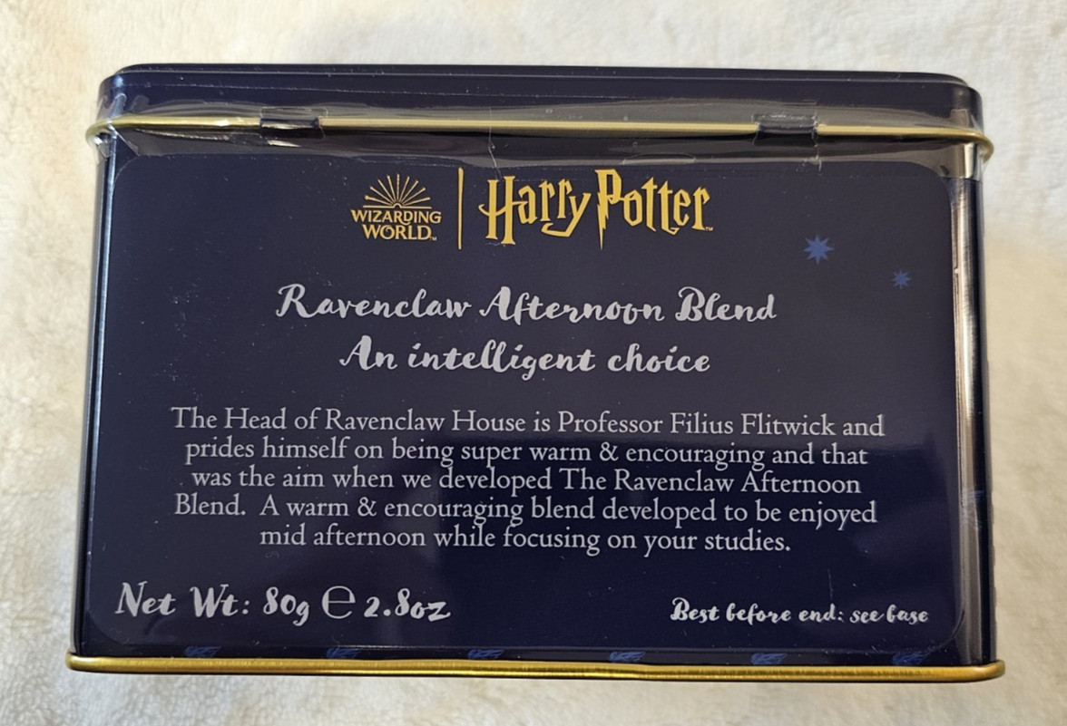 Harry Potter Tins of 40 Breakfast Blend Teabags Each-Full SET NEW Sealed