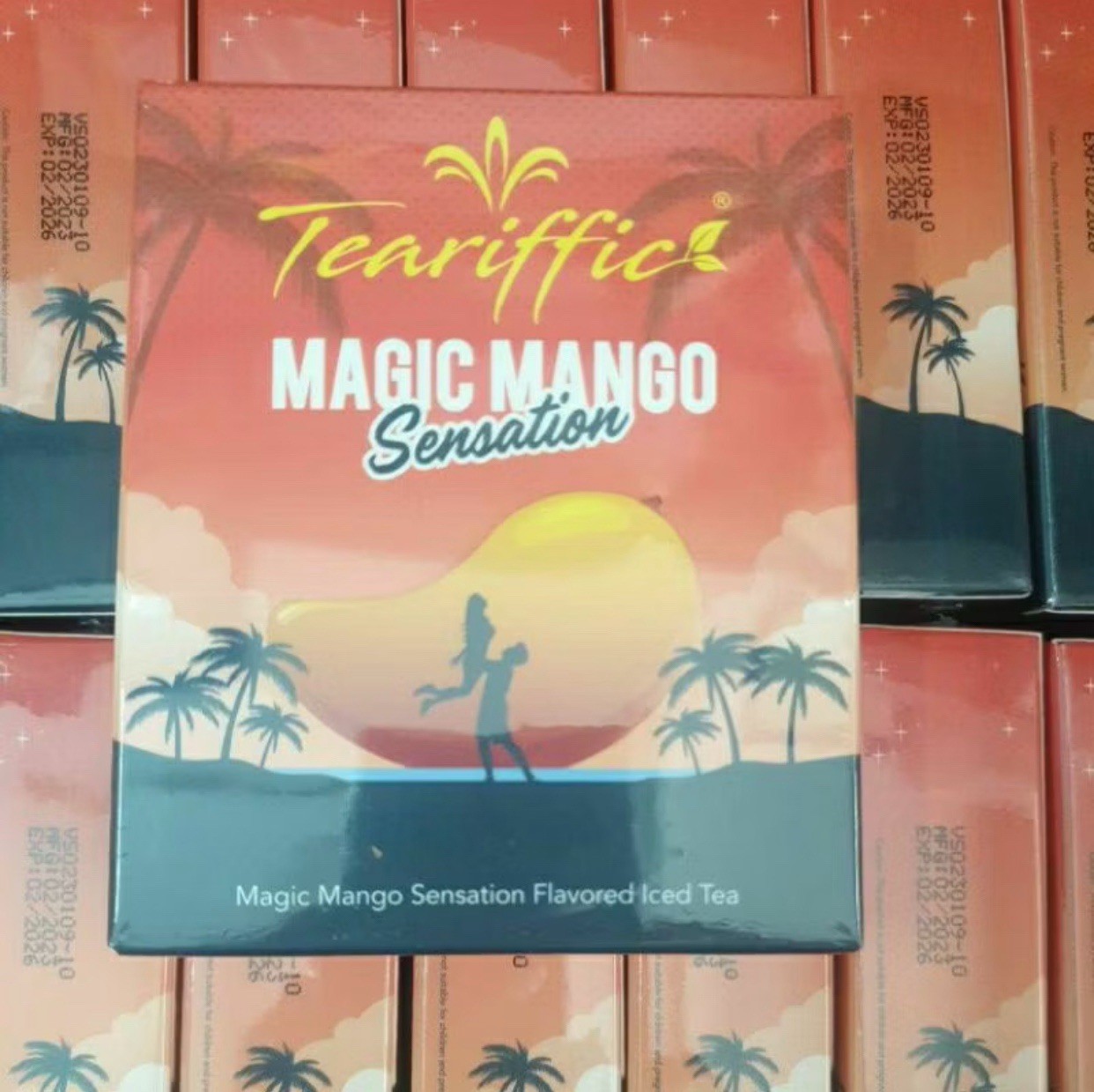 Teariffic Magic Mango Sensation Sexual Men Herb Energy Coffee 1 Box 12 Sachets