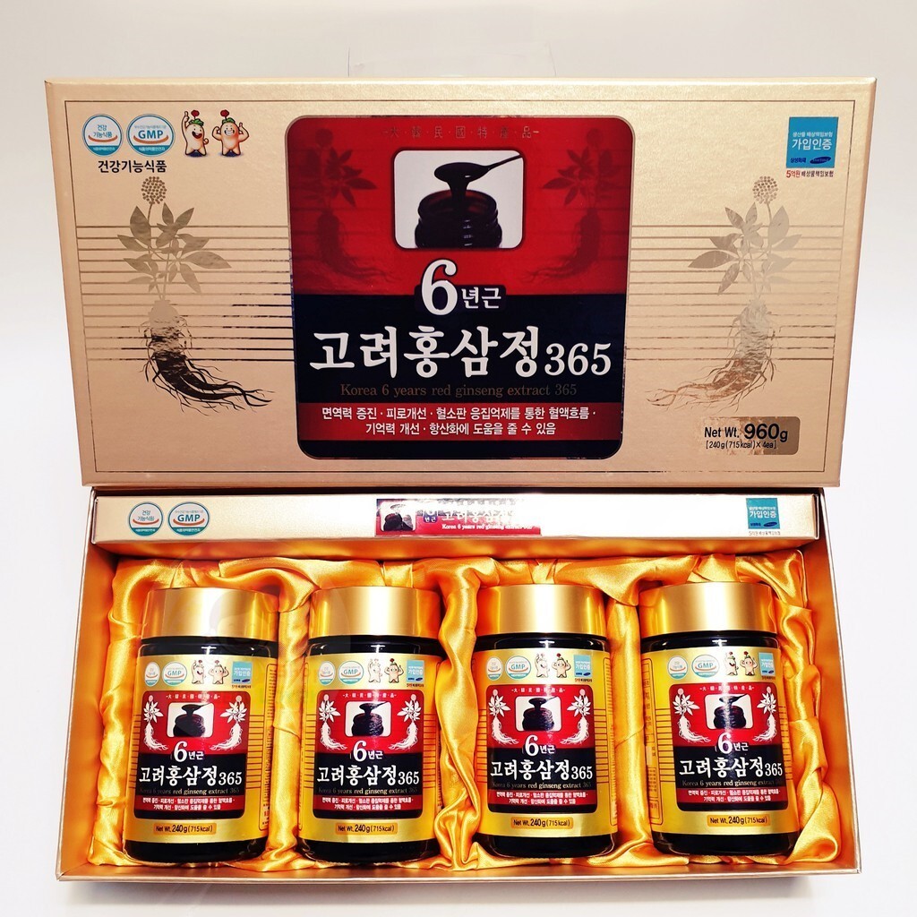 [Express] Korean 6 Years Red Ginseng Extract 365, 240g x 4ea Red Ginseng Tea