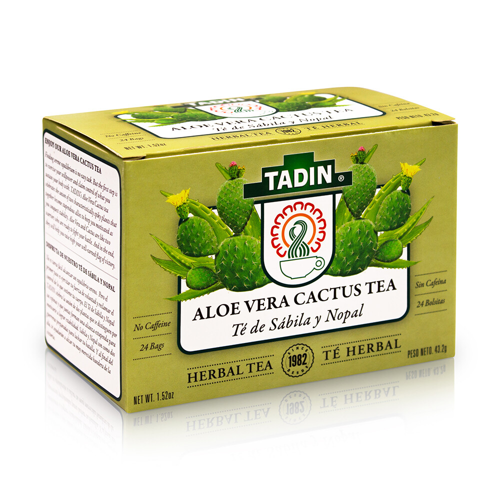 TADIN ALOE VERA WITH NOPAL HERBAL TEA 24 BAGS