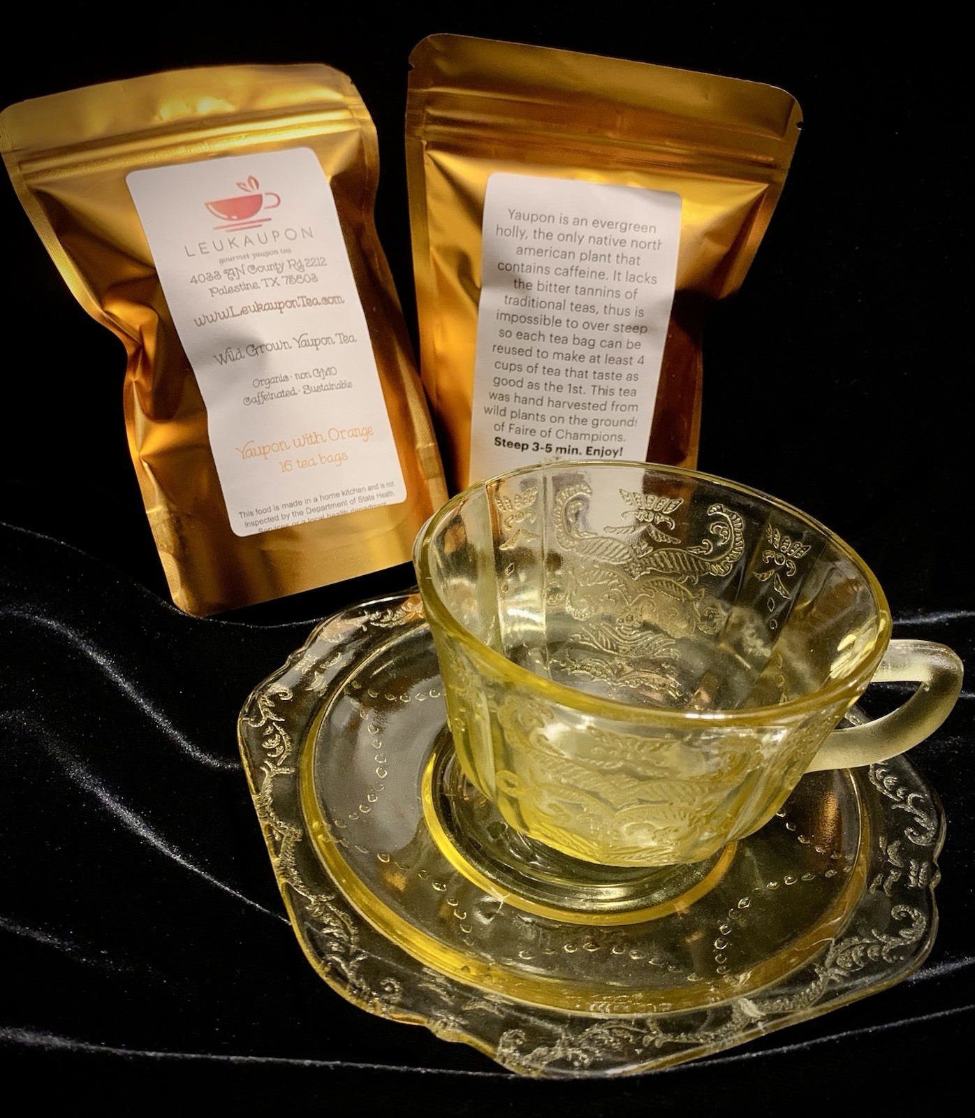 Orange Yaupon Tea
