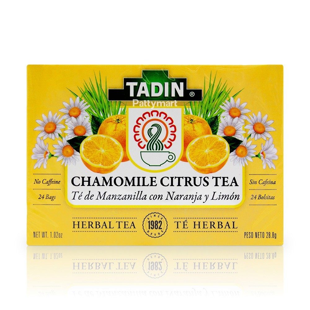 Tadin Chamomile Citrus Tea, Herbal Tea 24 Bags
