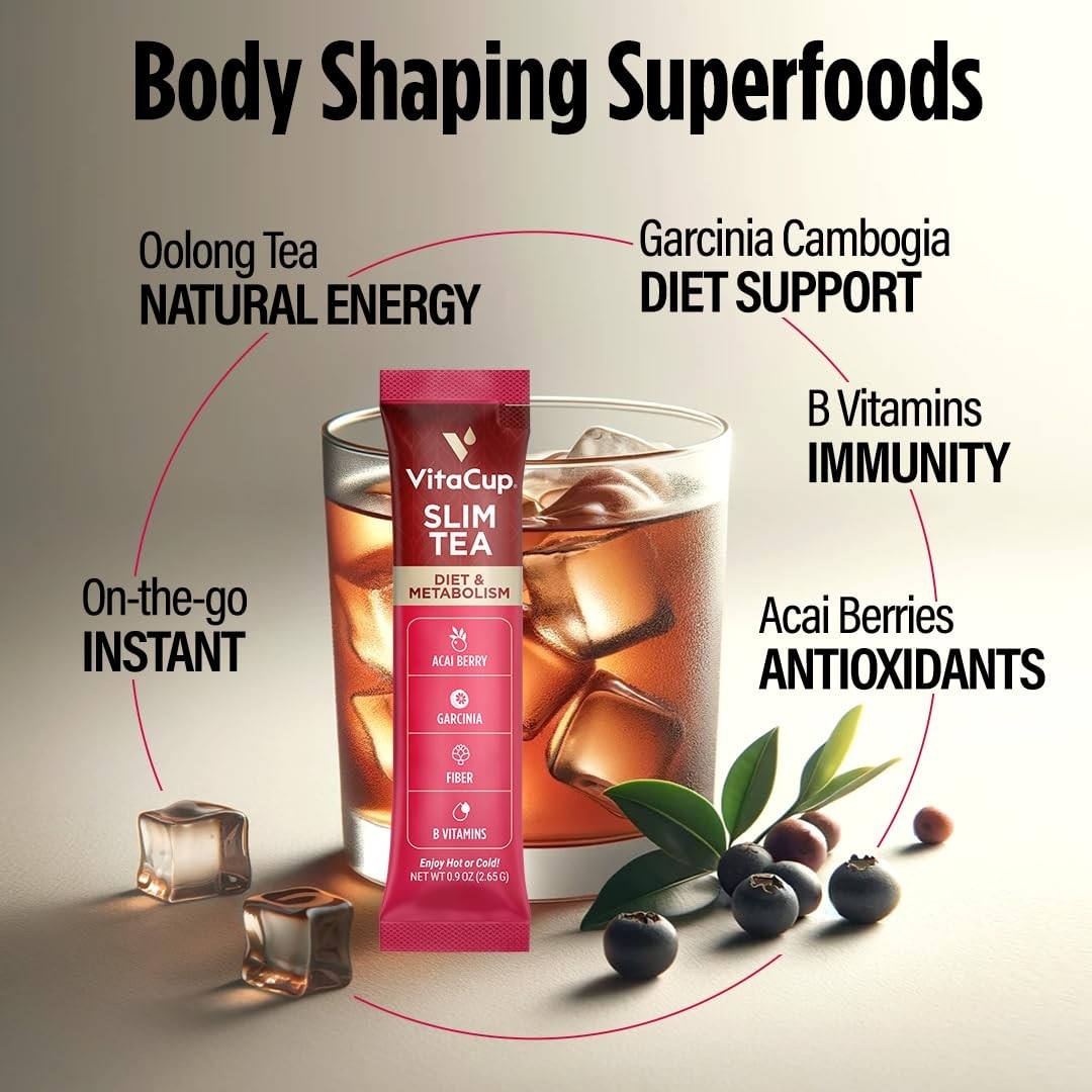 Slim Tea with B Vitamins & Acai, 24 Sticks