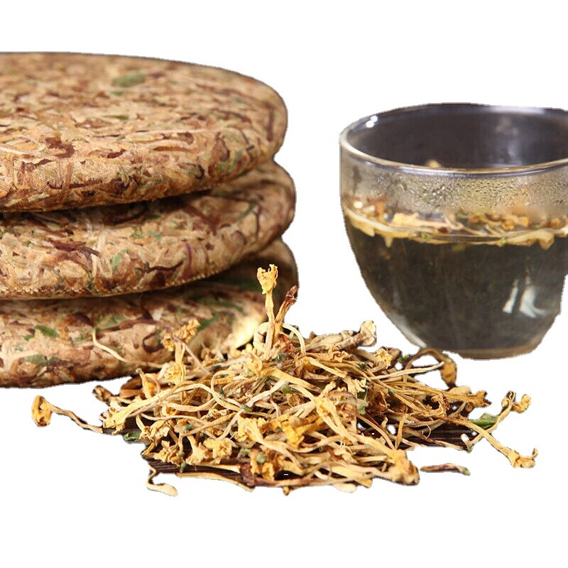 Natural Honeysuckle Tea Cake 200g Herbal Scented Tea for Men Women