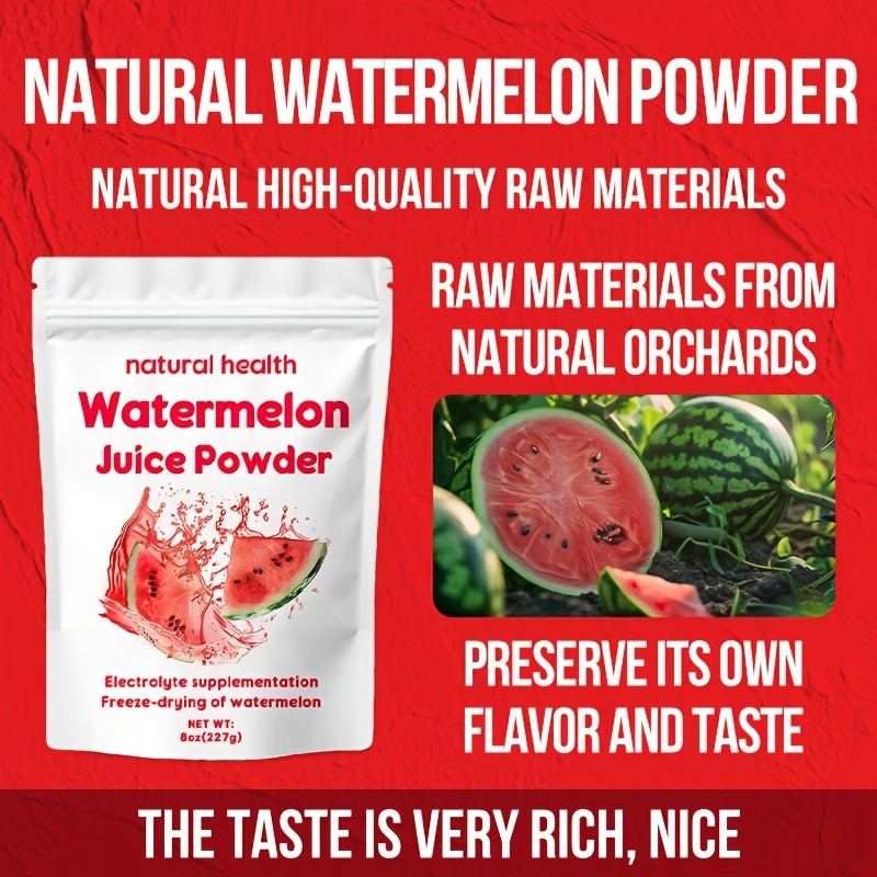 Natural Watermelon Juice Powder – Freeze-Dried Concentrate with Vitamin C