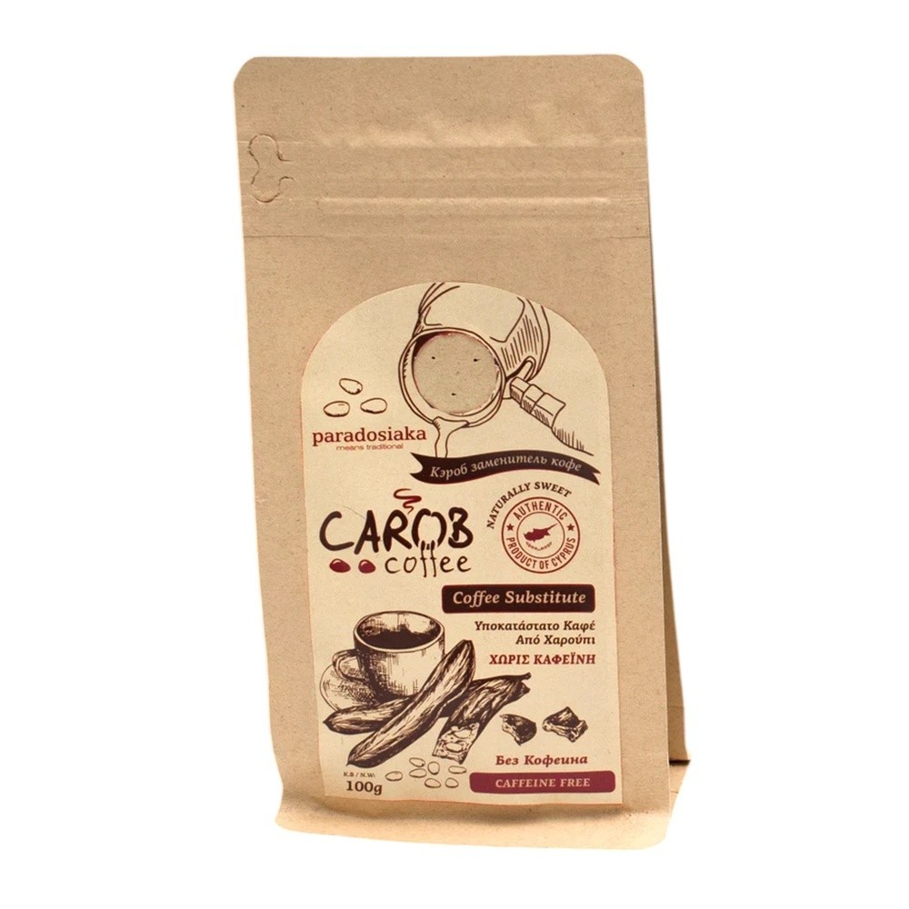 Paradosiaka Carob Coffee Ground Substitute Caffeine Free 8444 – 1 Pack of 100g