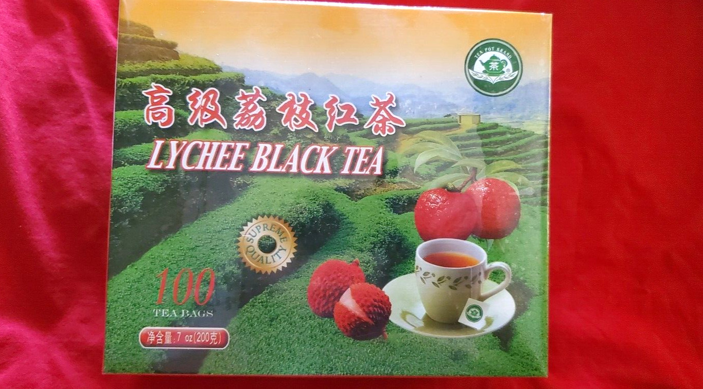 LYCHEE BLACK TEA NET WEIGHT 7 OZ (100 BAGS )