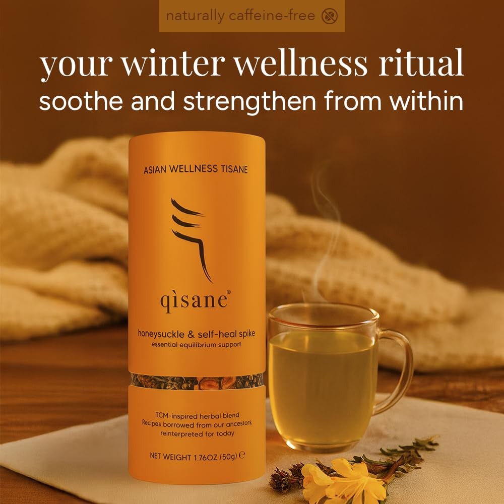 Qìsane Organic Honeysuckle Tea Bags with Chinese Medicinal Plants – Dried Hon…