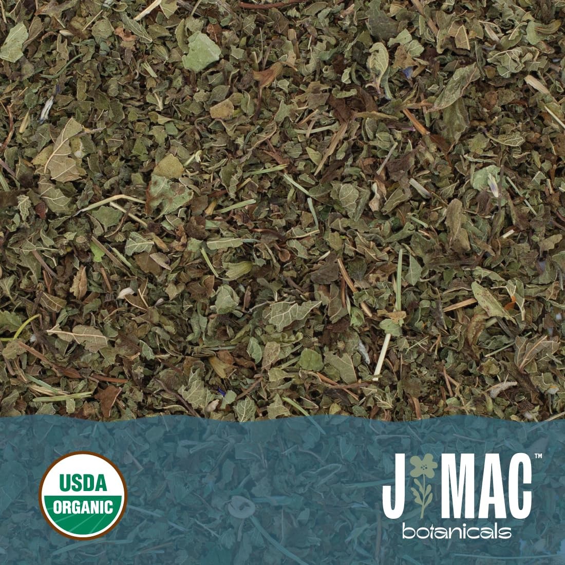 J Mac Botanicals Organic Lemon Balm 4 oz, Loose Leaf Tea, Dried Lemon Balm Te…