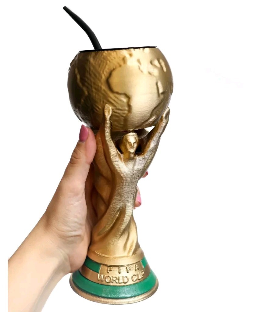 Mate Copa Del Mundo. 3D Pla. World Cup. Qatar. Mundial Futbol. Messi Argentina
