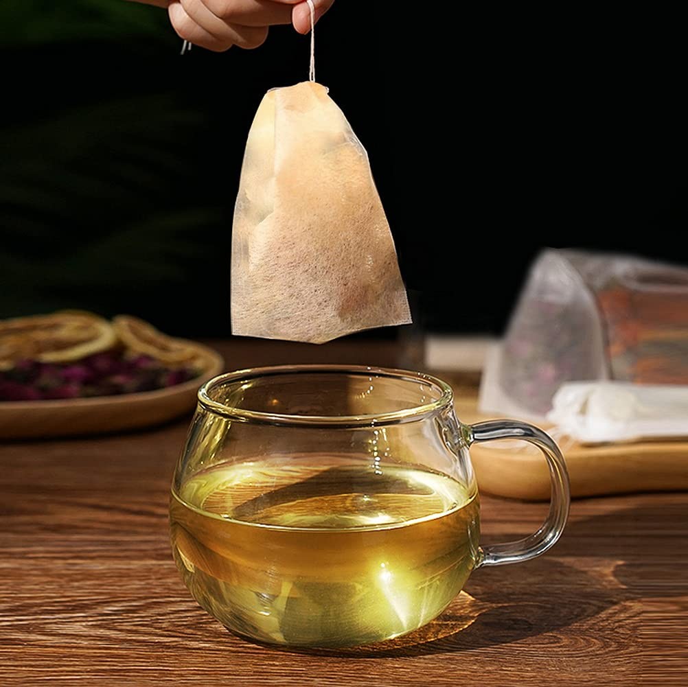 Loose Leaf Tea Bags, Unbleached Drawstring Tea Filter Bags 200pcs 3.54×2.75 inch