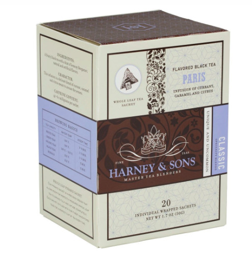 Harney & Sons PARIS 20 count box wrapped black tea sachets