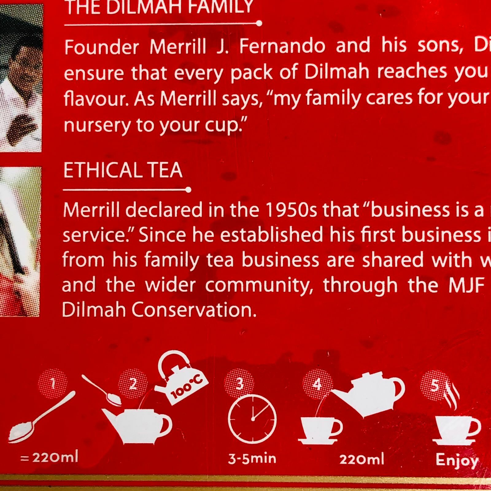 Ceylon Black Tea English Breakfast Dilmah 100% Natural Loose Leaf Single Estate