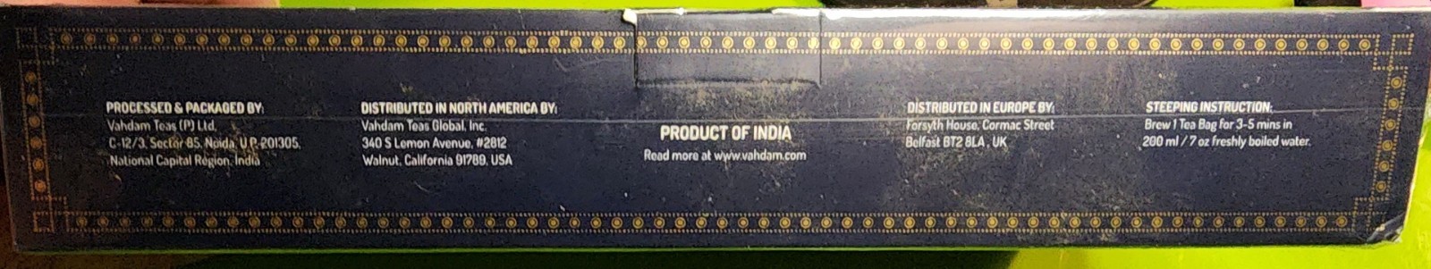 Vahdam India Signature Tea Blends English Breakfast/India’s Original Sealed exp.