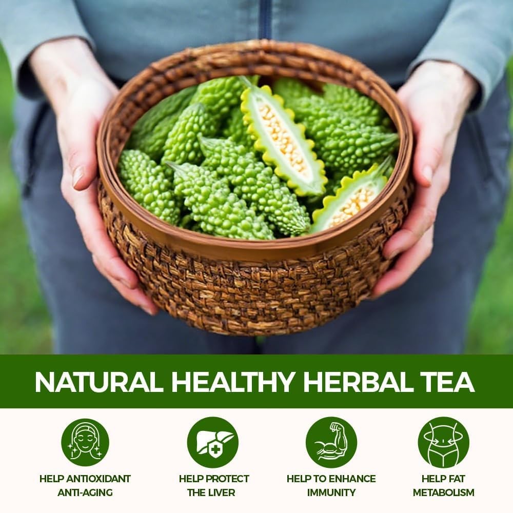Natural Bitter Melon tea bags 120g. 60 Tea Bags,Natural Healthy Herbal Tea.No…