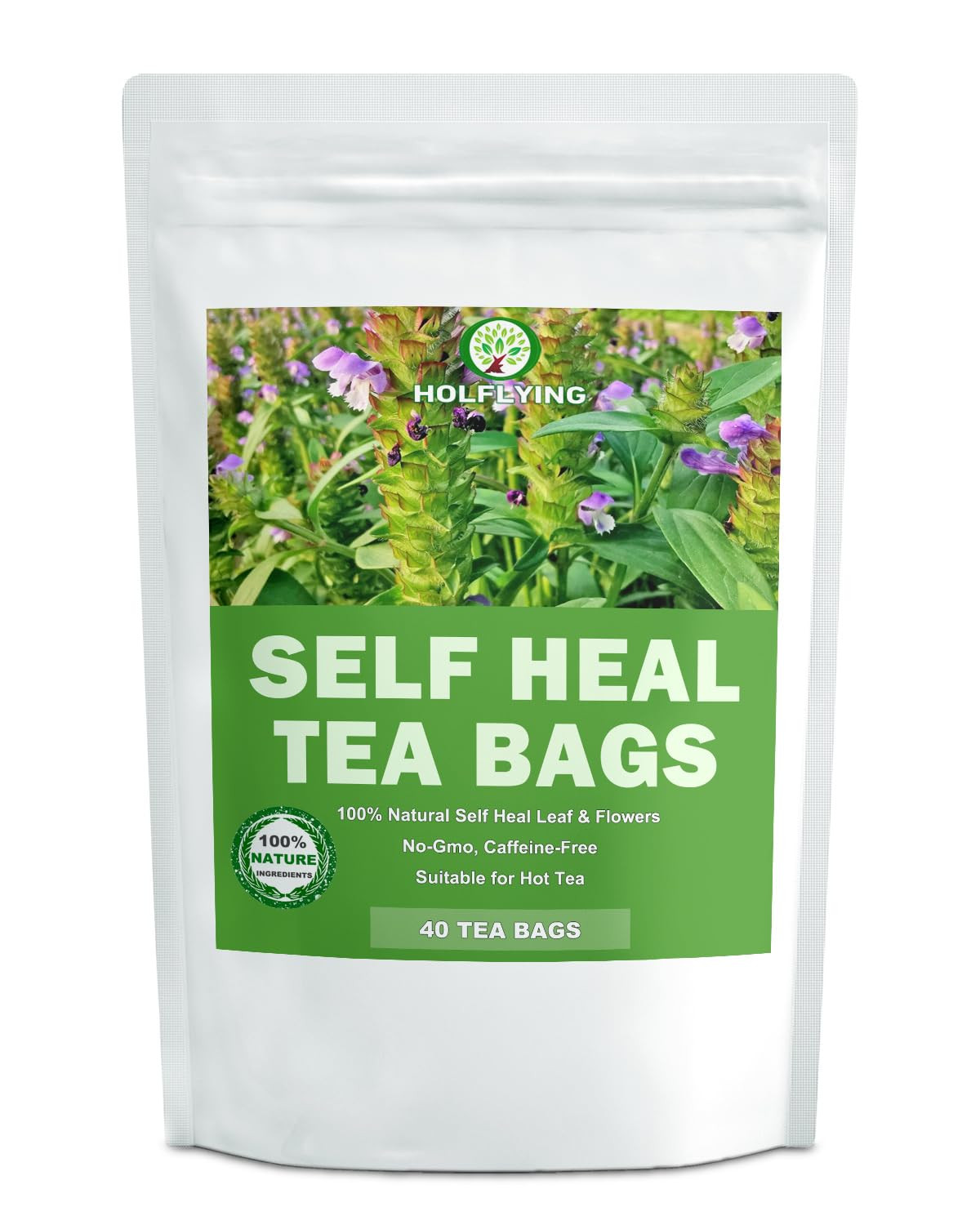 100% Natural Self Heal Tea, 40 Teabags, Prunella Vulgaris, Pure Self Heal Tea, N