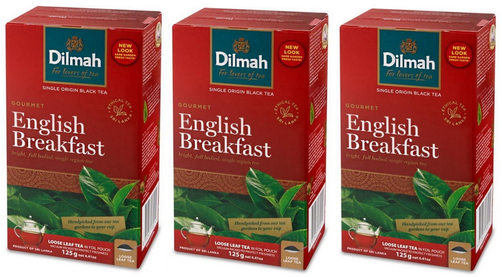 3 x DILMAH Black Tea English Breakfast Loose 3 x 125g – 375g