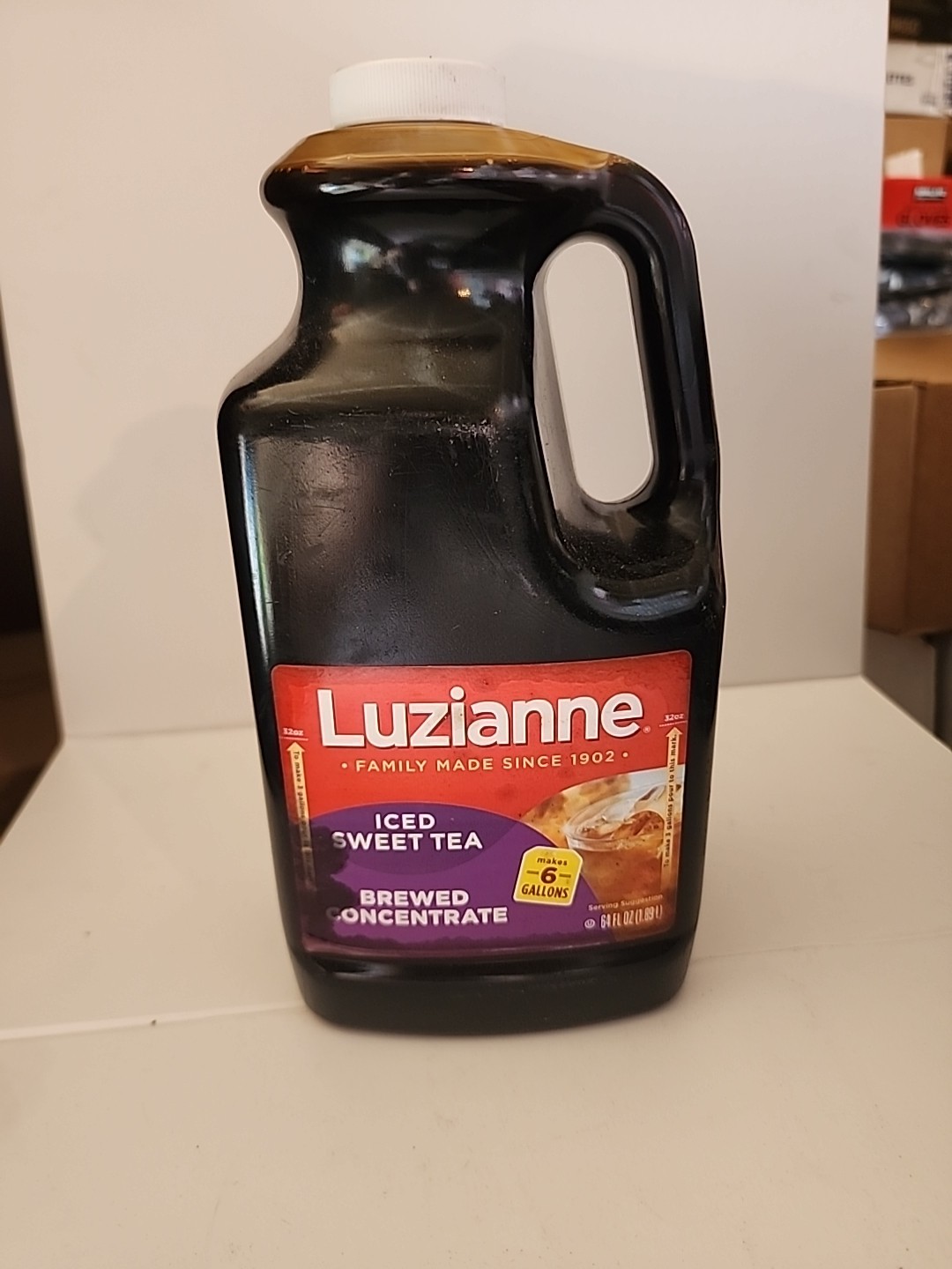 Luzianne Iced Tea Concentrate, Sweetened, Just Add Water, 64 Fl Oz