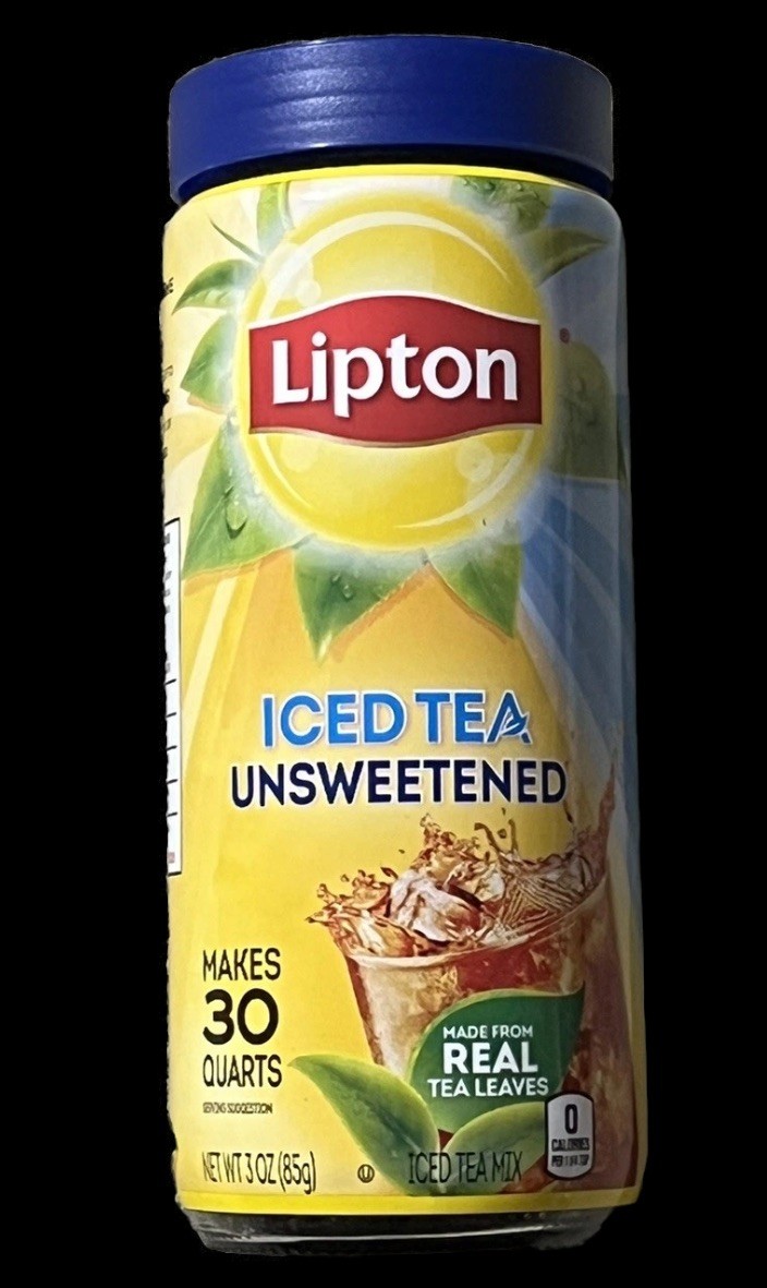 Lipton ☀️Unsweetened Instant Iced Tea Mix Makes 30 quarts Discontinued 0cal