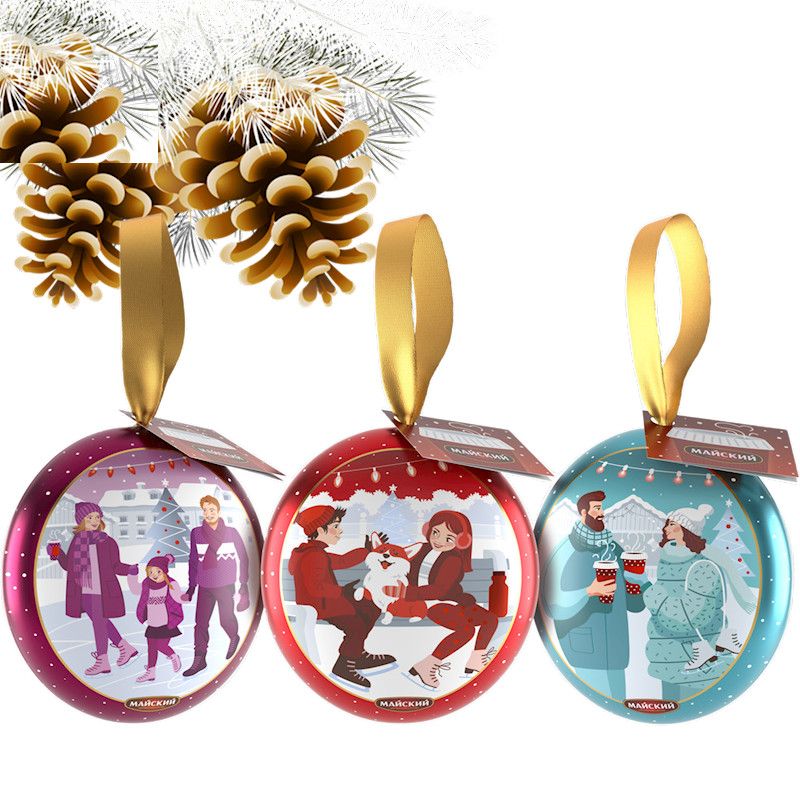 3 MEDALLIONS NEW YEARS Ceylon loose leaf Black Tea x 20g TIN MAISKIY Майский RF