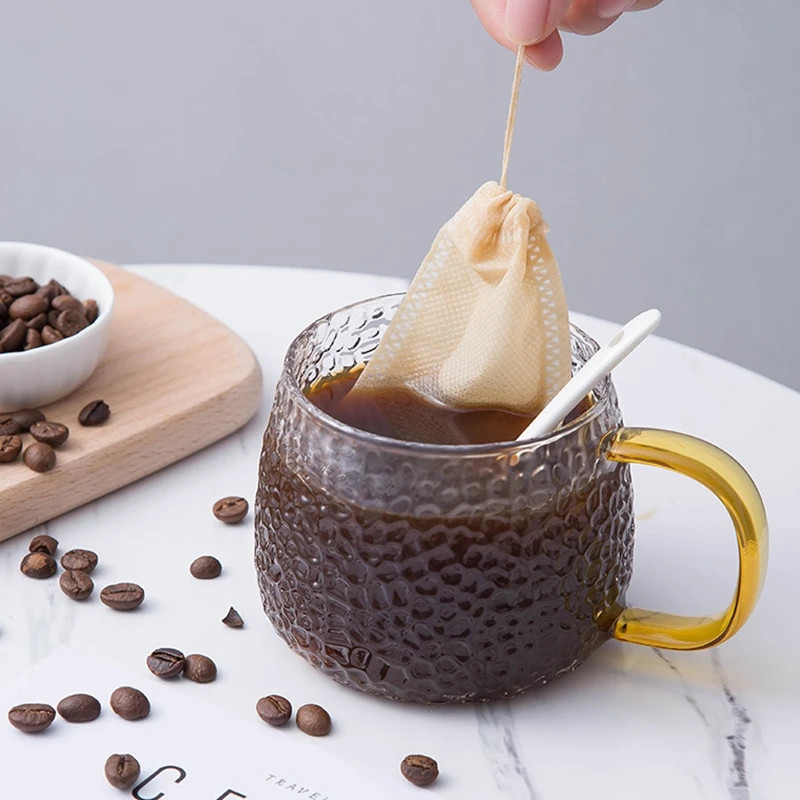 Disposable Empty Teabags with String Filter Paper for Loose Tea Herbs