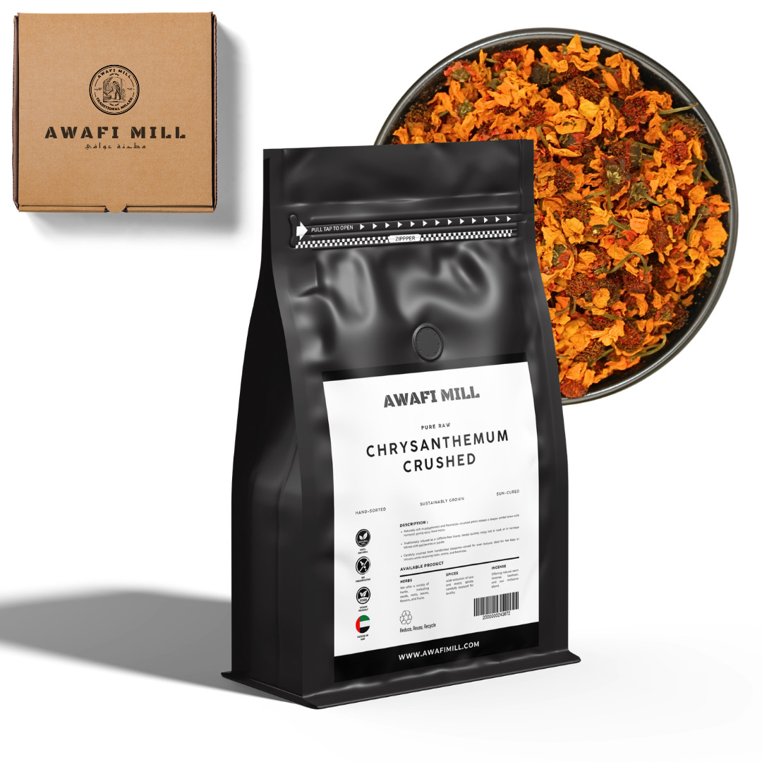 AWAFI MILL Snow Chrysanthemum Flower Crushed – 250 g | 9 Oz