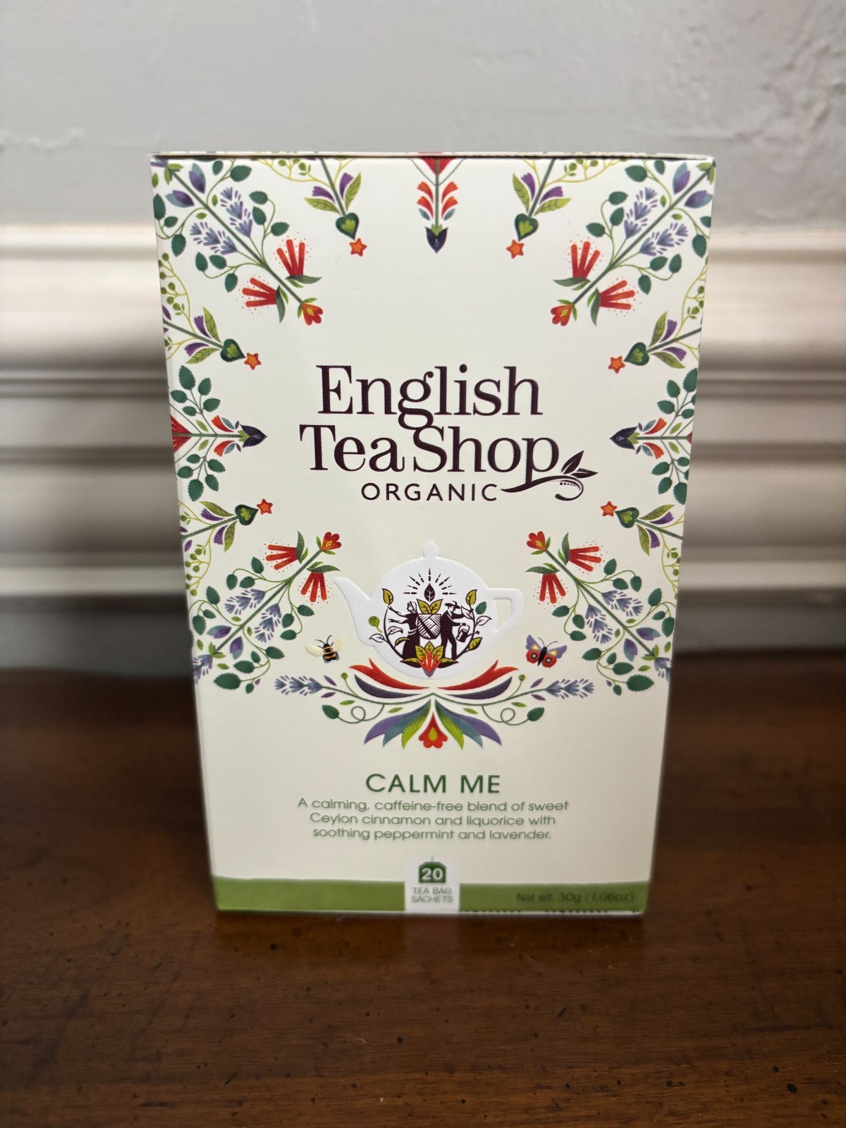English Tea Shop Organic Calm Me – 20 Paper Tea bag sachets Exp 11/2026 Set of 2