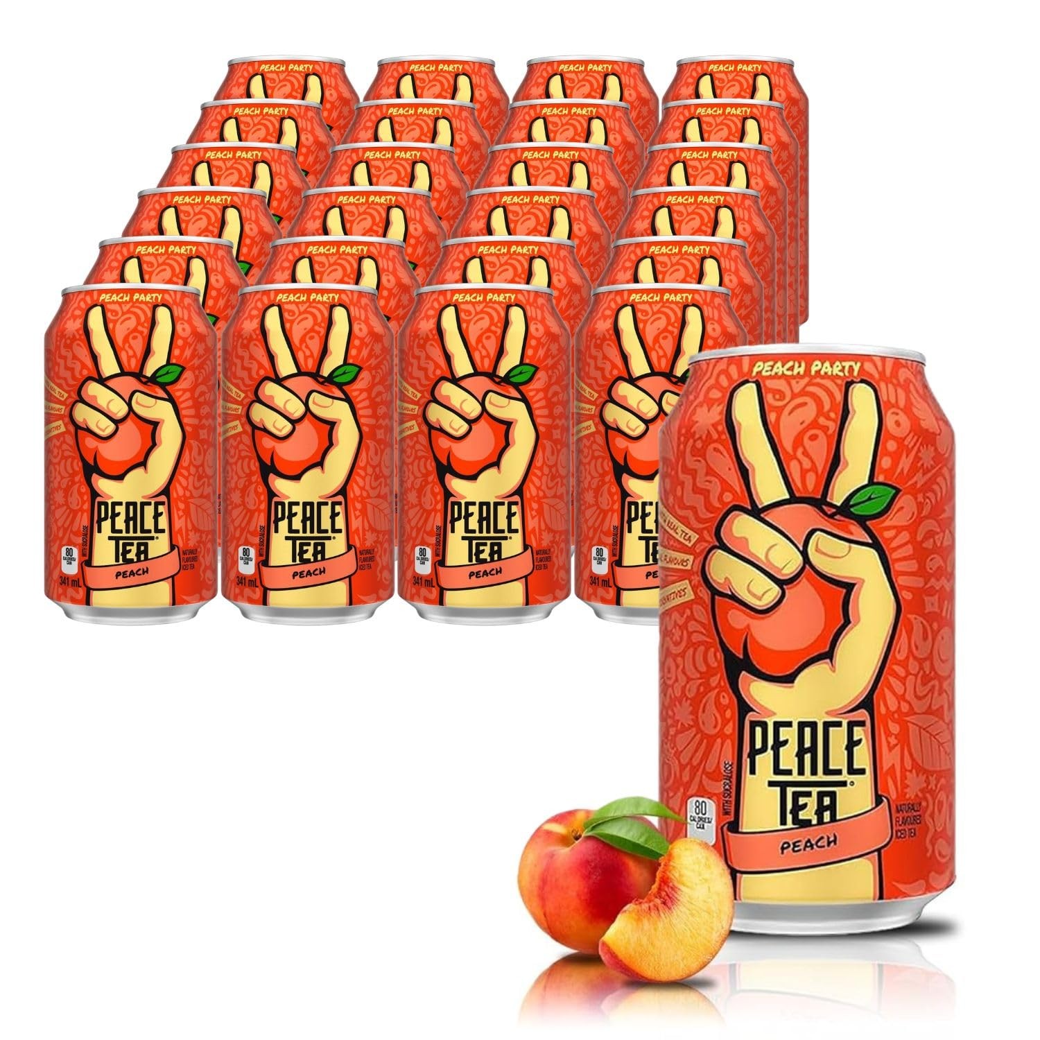 Peace Tea Peach – No Preservatives, Made with Real Tea, and Natural Fruity