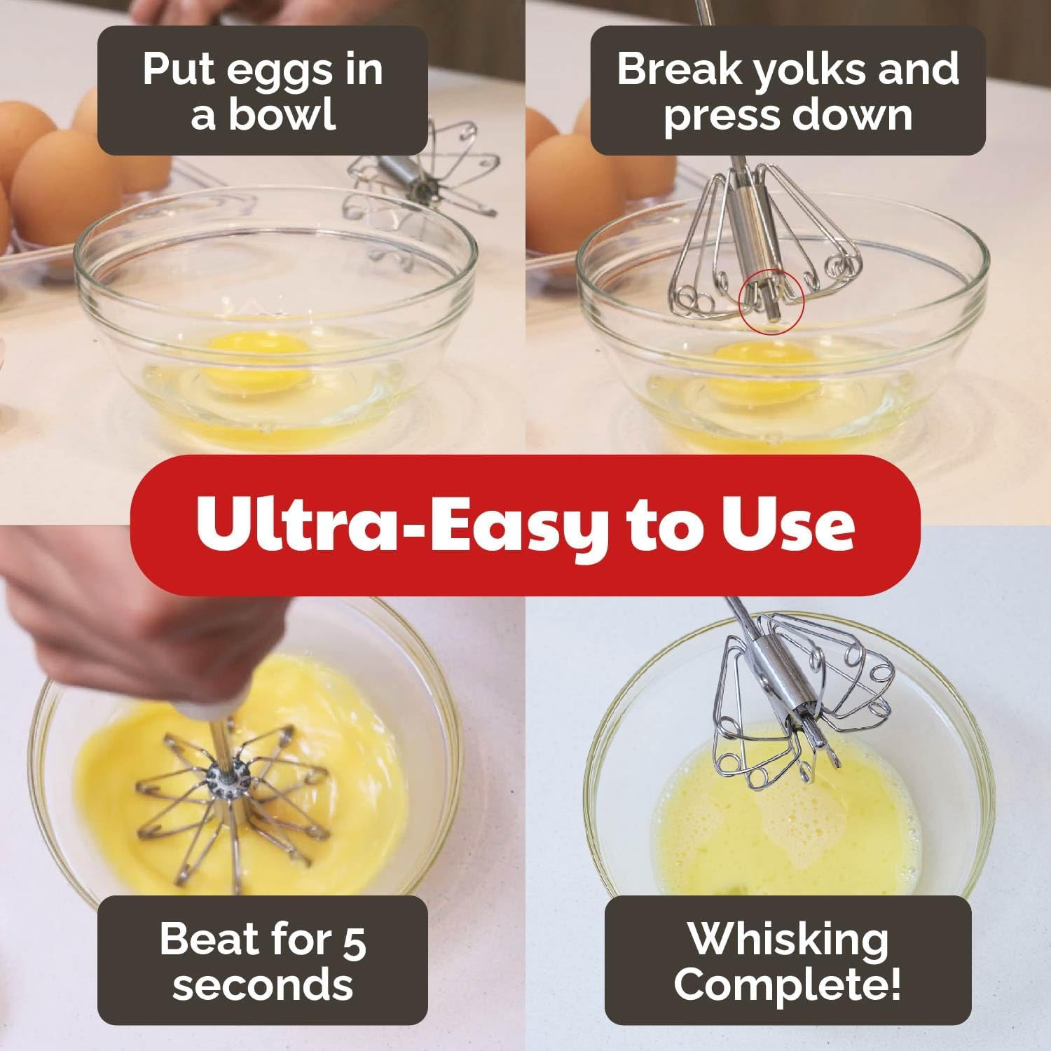 Cooks Innovations Stainless Steel Semi-Automatic Egg 1 Pack,