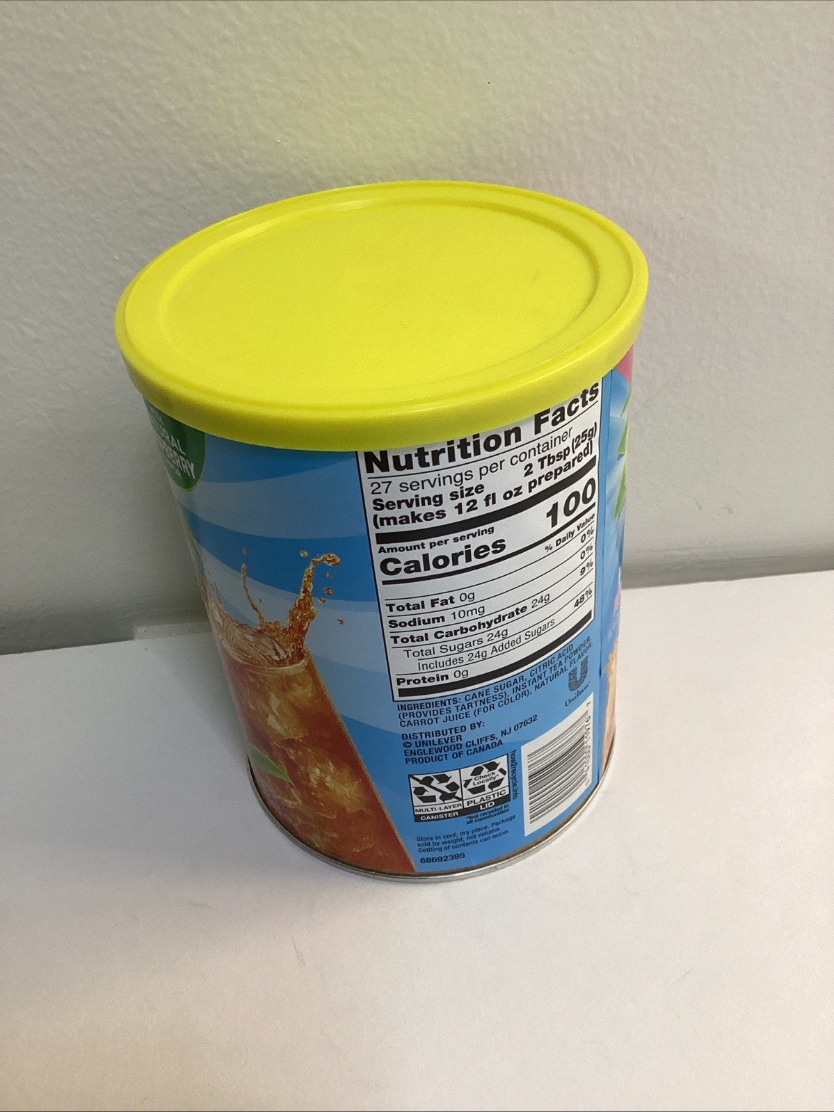 Lipton Iced Tea Raspberry Iced Tea Mix, Makes 10 Quarts NEW HTF Exp 03/05/26