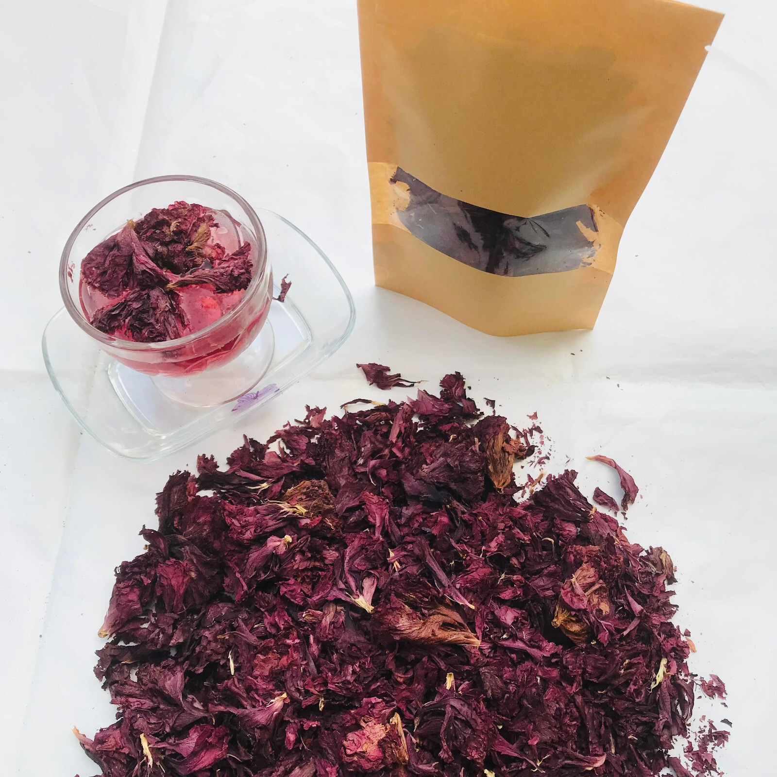 Ceylon Organic Dried Hibiscus Flowers Natural 100% Pure Premium Quality Herbal