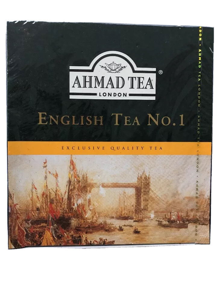 Ahmad Tea London English Tea No.1 Quality British Hot Beverage 100 Tea Bags 0118