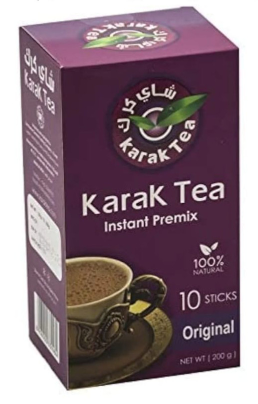 Chai Karak Instant Tea Karak Plain – 1 Pack (10 Sticks) ** شاي كرك **