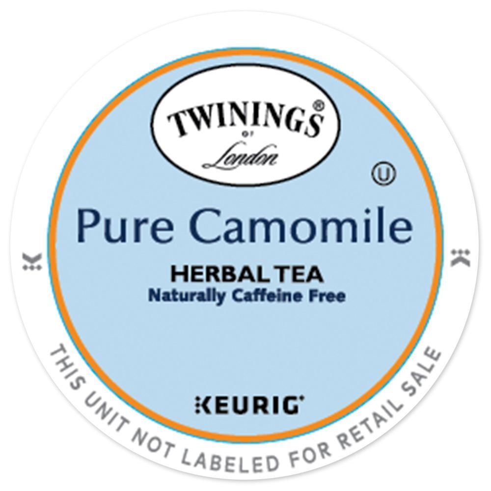 Twinings Pure Camomile Herbal Tea 24 to 144 Count Keurig K cups Pick Any Size