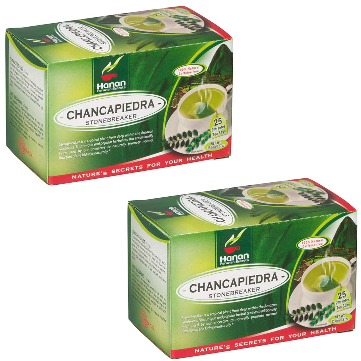 Stone Breaker Chanca Piedra Herbal Tea – 100% Naural from Peru (2X 25 Tea Bags P