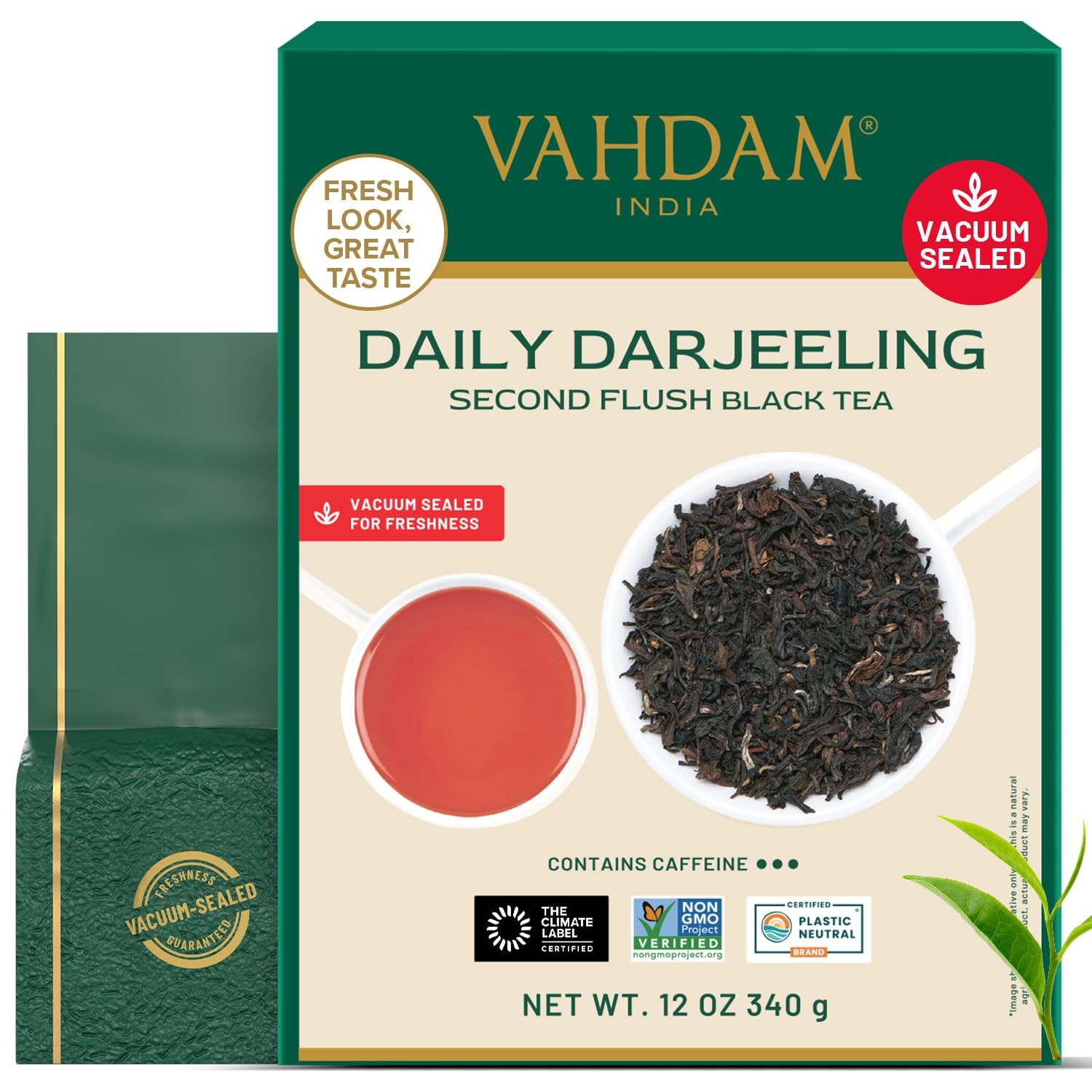 , Darjeeling Tea Leaves From Himalayas 340g (170+ Cups) Pure Unblended Darjee…