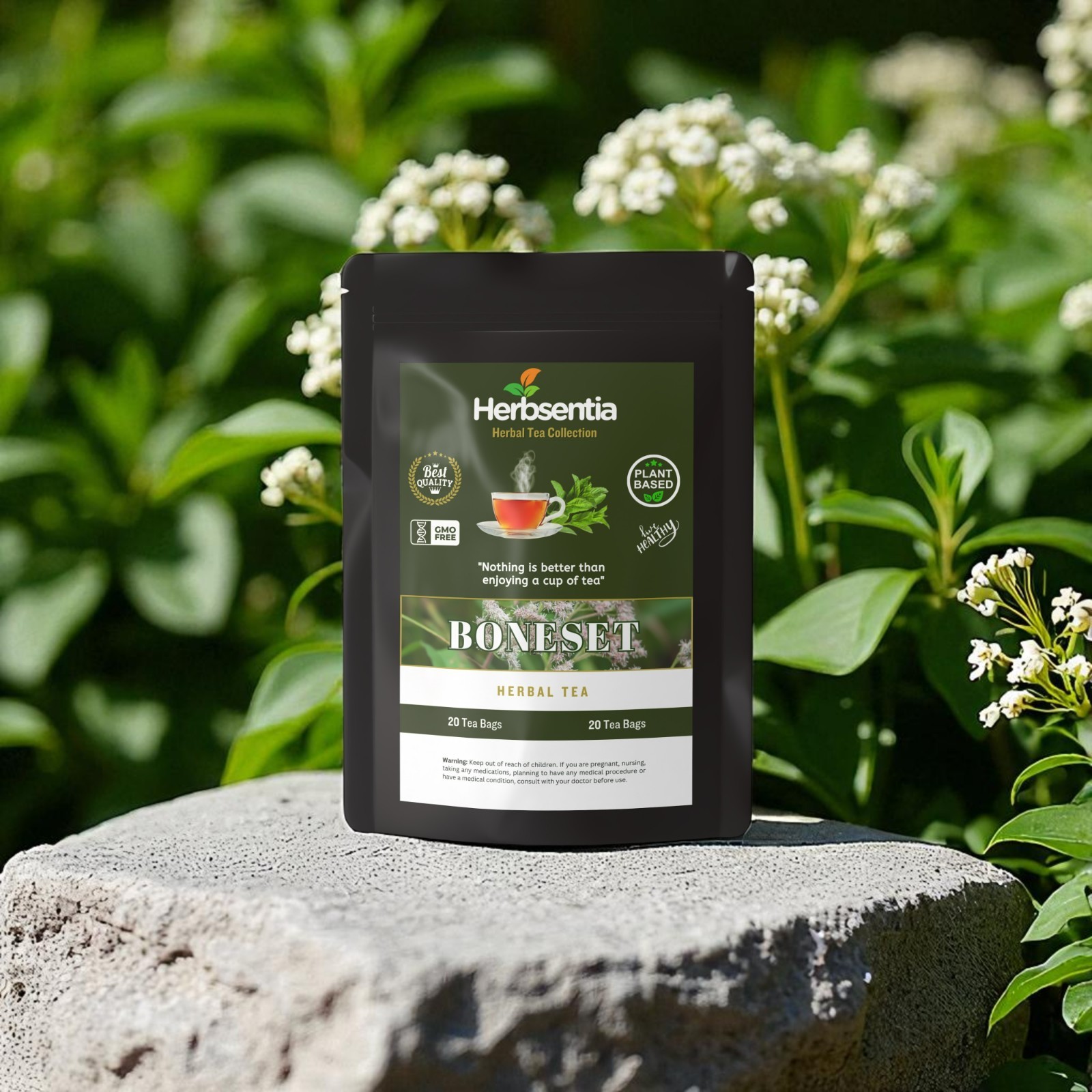 Boneset Herb Tea | 20 Tea Bags | Caffeine Free Herbal Tea