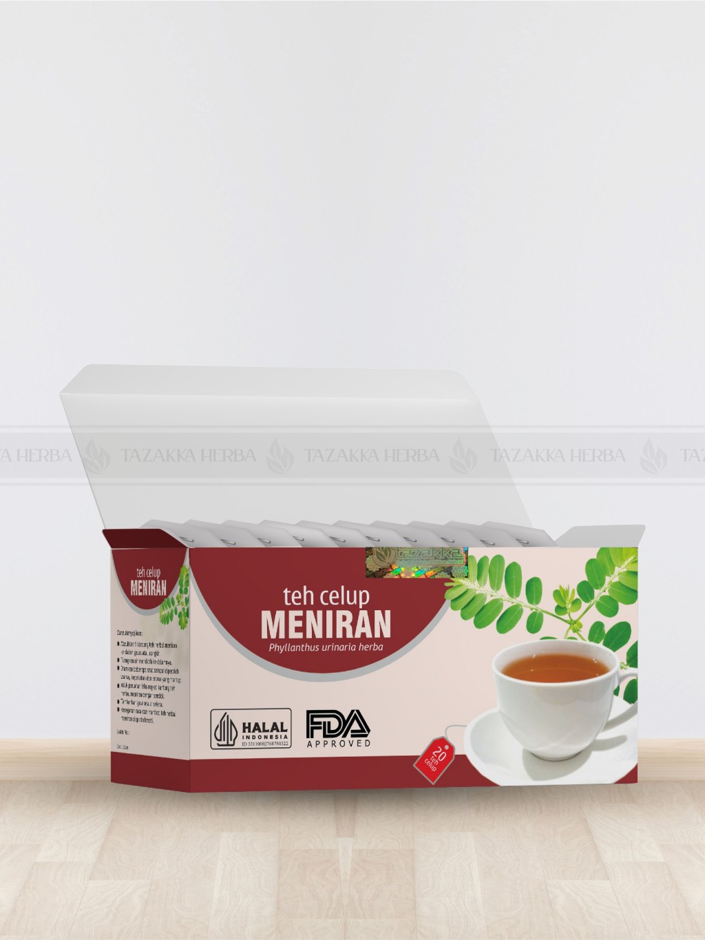 3x meniran herbal tea bags 3x40g (120g total) aroma ritual refill habit