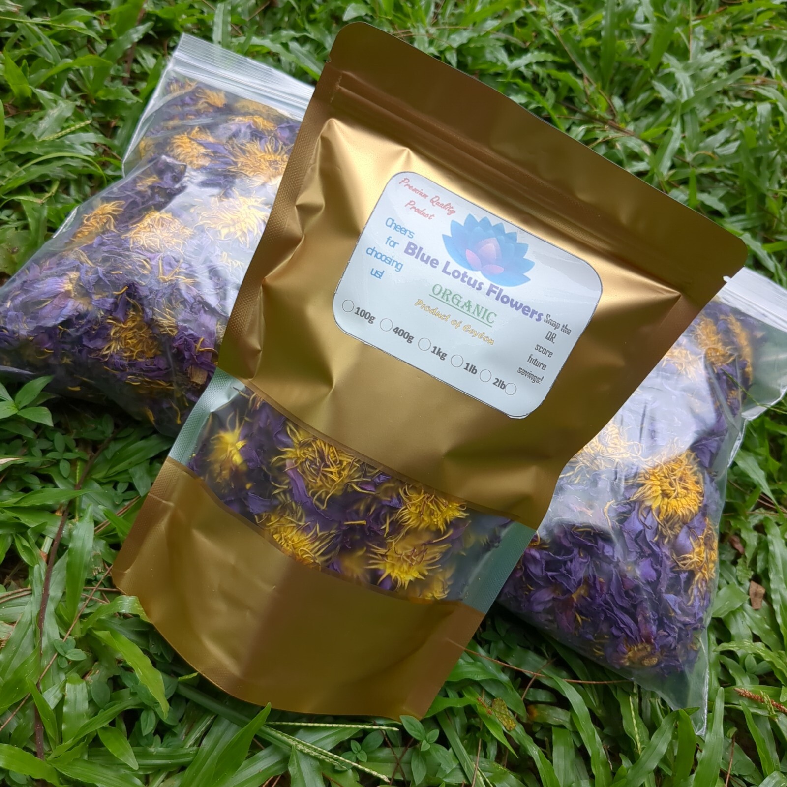 Blue lotus Flower| Dried Nymphaea caerulea Organic Natural Ceylon Herbal Tea 1oz