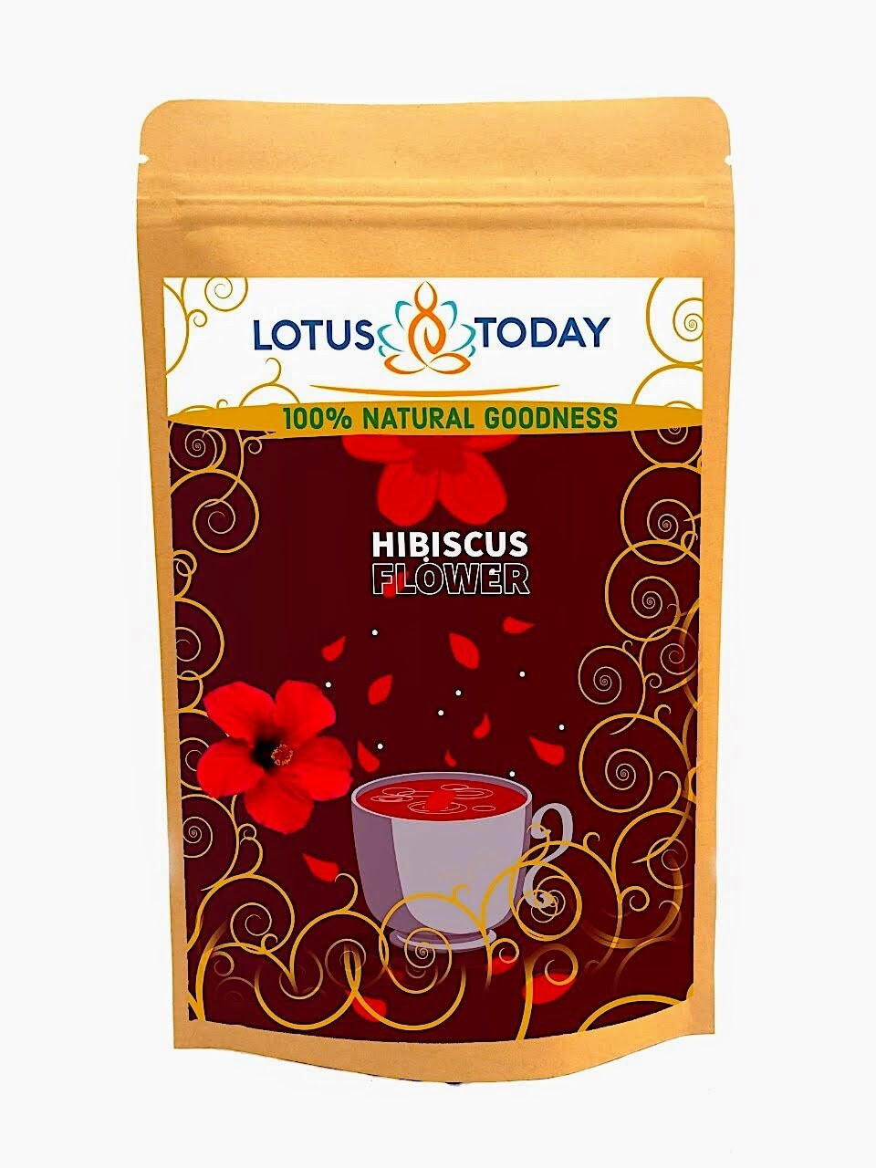 Organic Hibiscus tea, Dried Hibiscus Flowers – 20 Tea Bags, Relax Herbal tea