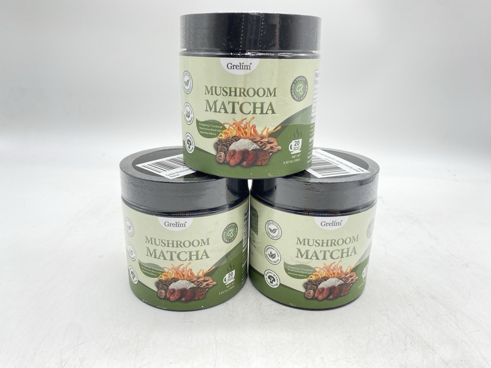 Gremlin Matcha Mushroom Powder – Lot of 3 – 20 Servings Each