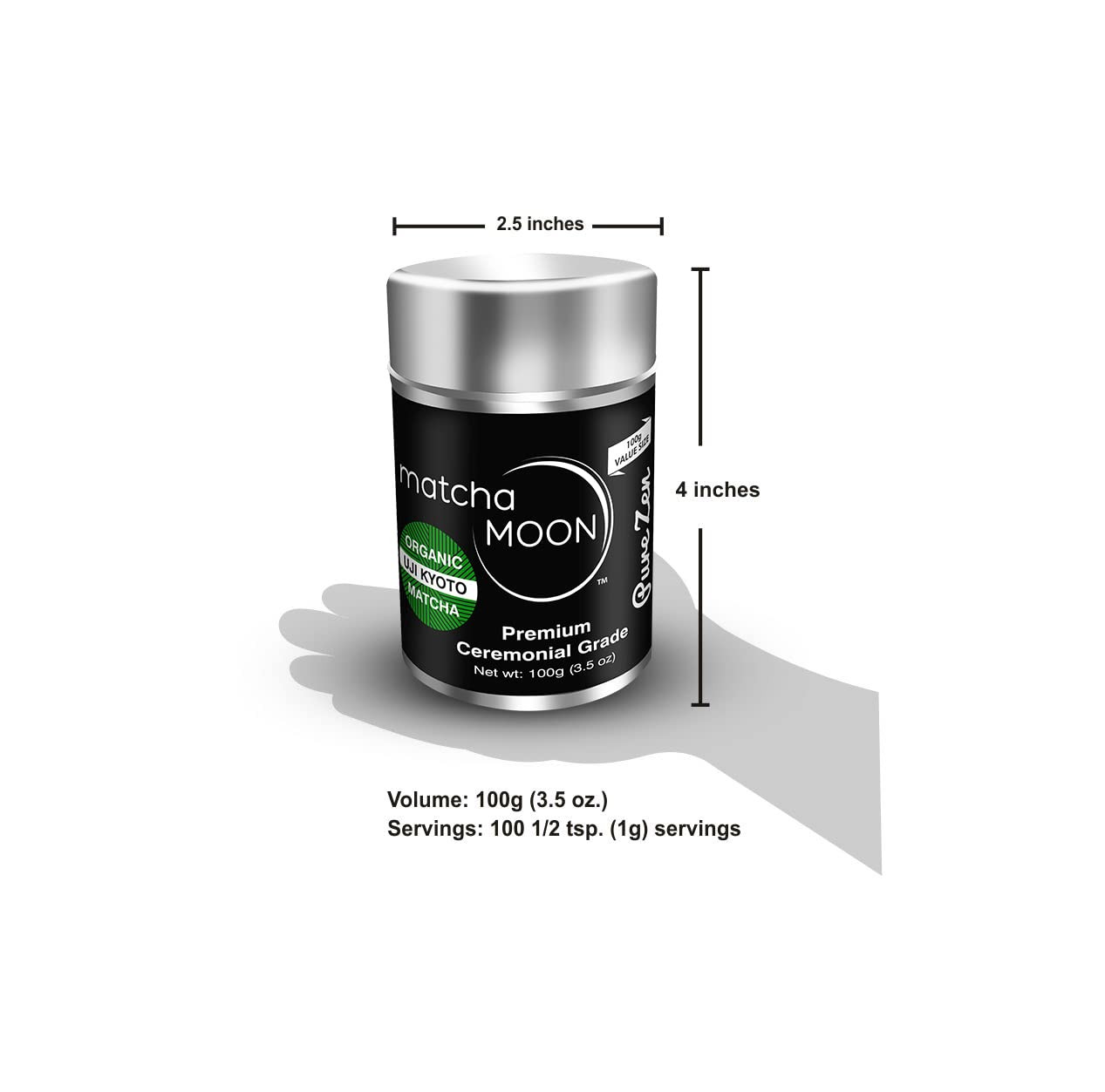 Premium Organic Matcha Powder – Ceremonial Grade from Uji Kyoto – 100G Tin